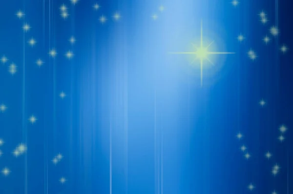 Abstrakter Blauer Hintergrund Mit Sternen Weißem Fleck Und Weißen Unscharfen — Stockfoto
