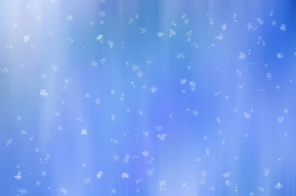 Abstract Colorful Blue Pink White Blurred Background Falling Snowflakes — Stock Photo, Image