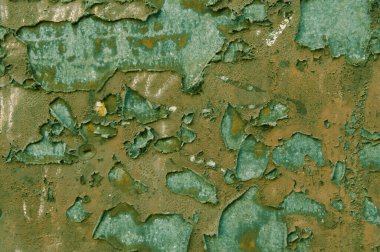 Dökülen boya lekeli eski beton duvarın dokusu