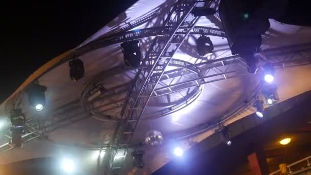 Yaz Konseri Sahne Sahne Işıkları — Stok video