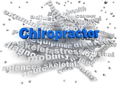 3D görüntü Chiropractor kelime bulut kavramı