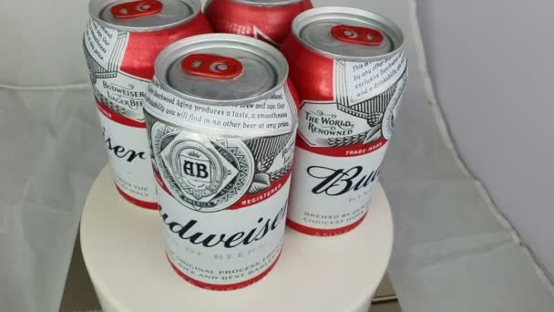 Panama Jan Buitenpost Van Budweiser Bieren Budweiser Onderdeel Van Inbev — Stockvideo