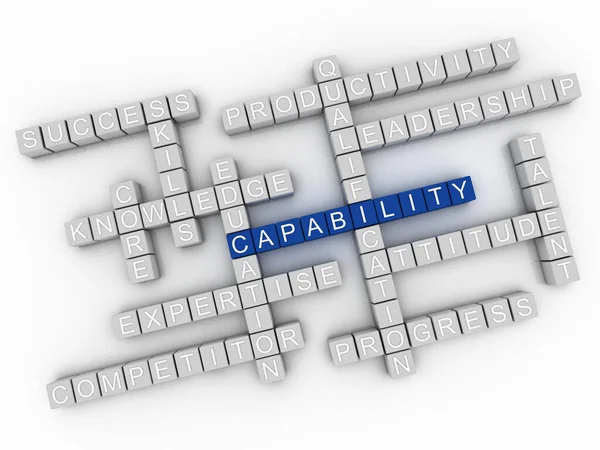 Max Capability Word Cloud Concept — Stock Photo, Image