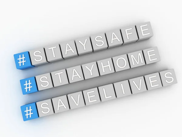 Max Stay Home Quarantine Coronavirus Epidemic Illustration Hashtag — Stock Photo, Image