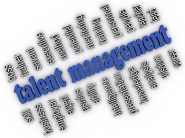 3d imagen Talent Management  concept word cloud background clipart