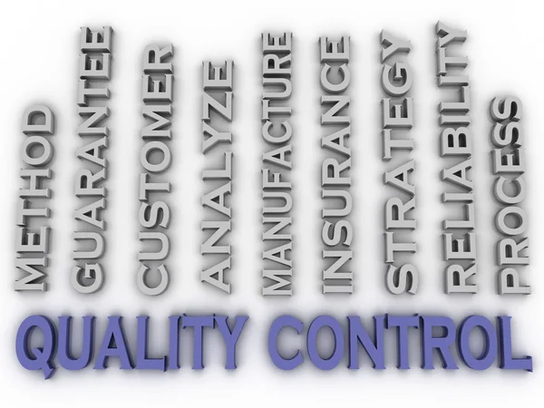 3d image quality control  issues concept word cloud background — Stock Photo, Image