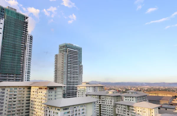 Luchtfoto van de Skyline van Manila, Filippijnen — Stockfoto