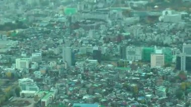 Şehir merkezindeki cityscape Seul, Güney Kore