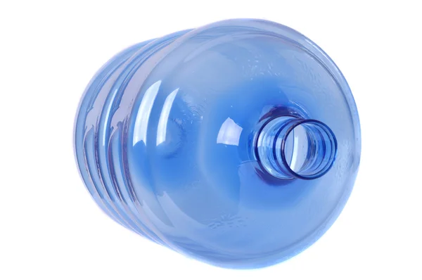 Vuoto blu acque trasparenti gallone su sfondo bianco — Foto Stock