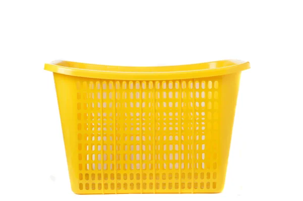 Plastic basket  on white background — Stock Photo, Image