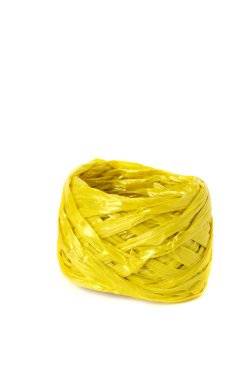 Beyaz arka plan üzerinde plastik halat