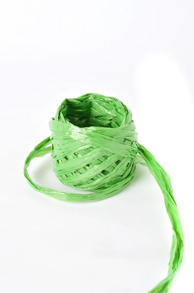 Plastic rope on white background — Stock Photo, Image