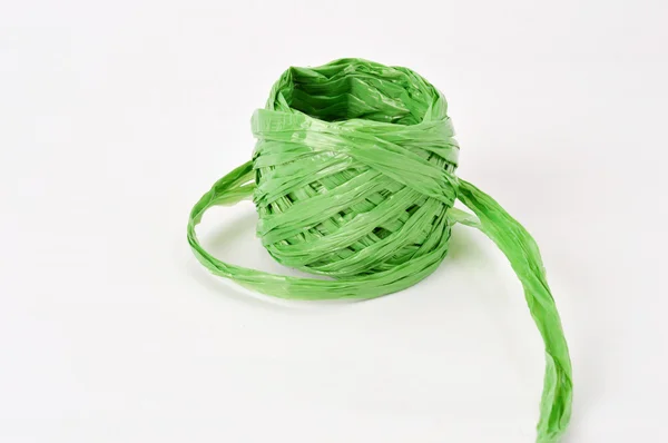 Plastic rope on white background — Stock Photo, Image