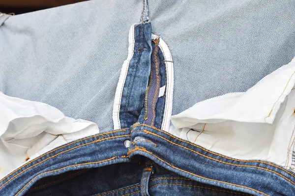 D textura e padrão de jeans azuis — Fotografia de Stock