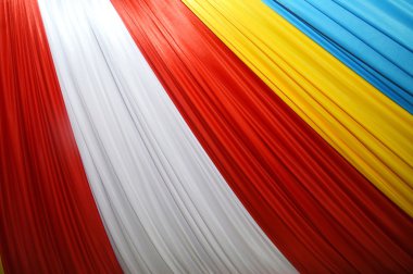 güzel renkli kumaş dekorasyon