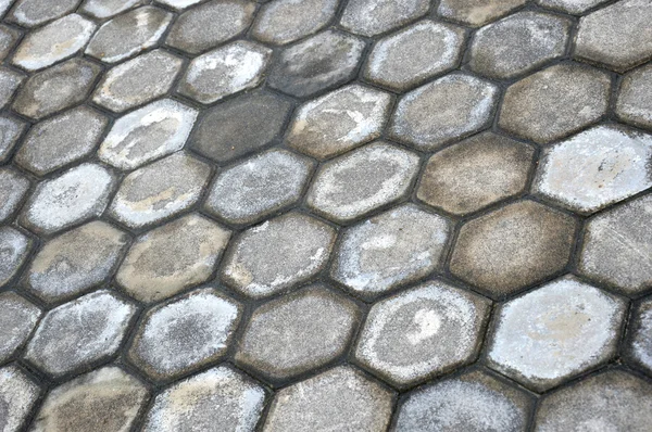 Pattern octagonal on the paving block — Stock Photo, Image