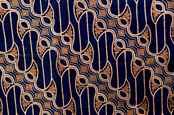 Padrão detalhado de pano batik — Fotografia de Stock