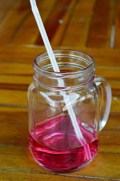 Bebidas xarope de morango — Fotografia de Stock