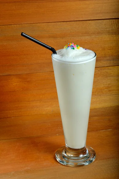 Vanilla milkshake drink — Stok Foto