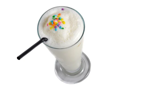 Batido de baunilha bebida — Fotografia de Stock