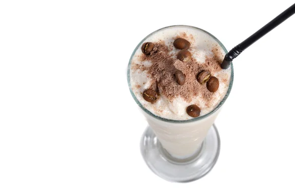 Cappucino milkshake ποτό — Φωτογραφία Αρχείου
