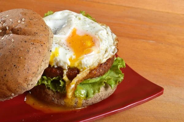 Burger con pepe nero — Foto Stock