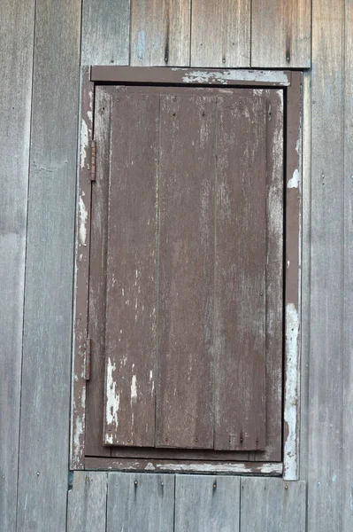 Zavřít Stará Dřevěná Okna Pozadí — Stock fotografie