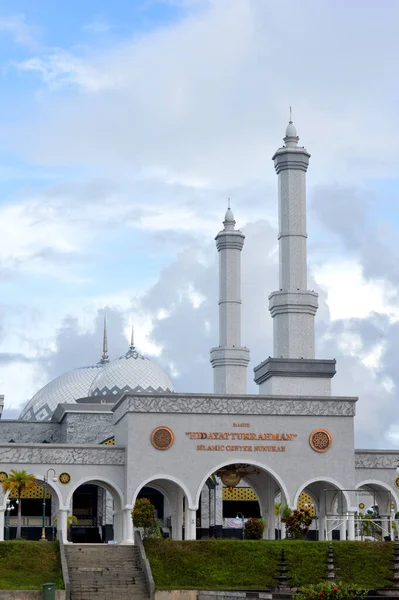 Mesquita Hidayaturrahman Centro Islâmico Nunukan Indonésia — Fotografia de Stock