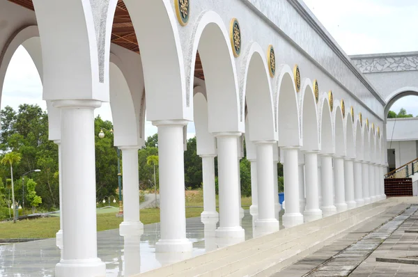 Korridor Der Moschee Hidayaturrahman Islamisches Zentrum Nunukan Indonesien — Stockfoto