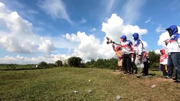 Tarakan Indonesia June 2020 Racing Pigeon Competition Followed Racing Pigeon — Stock Video