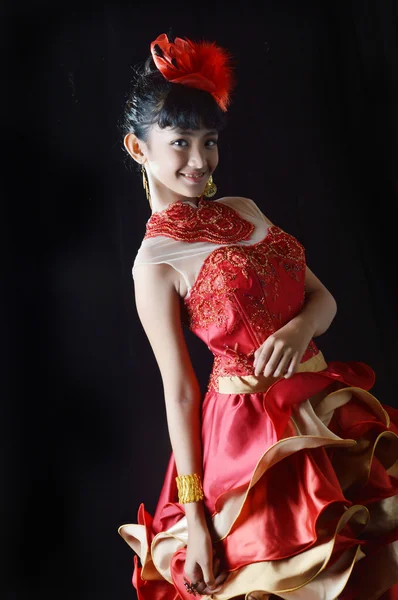 Retrato de menina adolescente asiática — Fotografia de Stock
