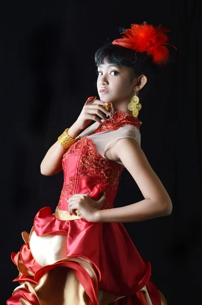 Retrato de menina adolescente asiática — Fotografia de Stock