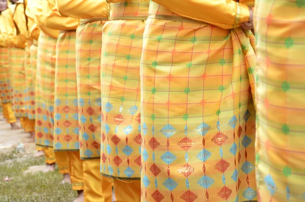 Woven silk sarong — Stock Photo, Image