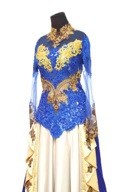 Endonezya kebaya geleneksel gelinlik