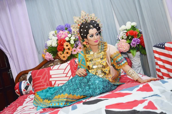 Sposa indonesiana — Foto Stock