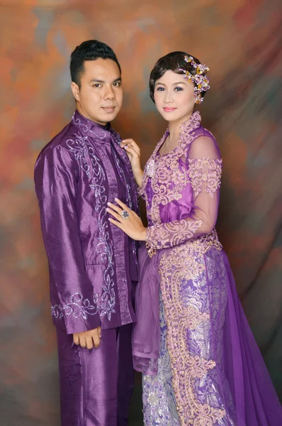 Indonesia novias parejas — Foto de Stock