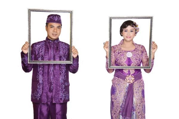 Indonesia novias parejas — Foto de Stock