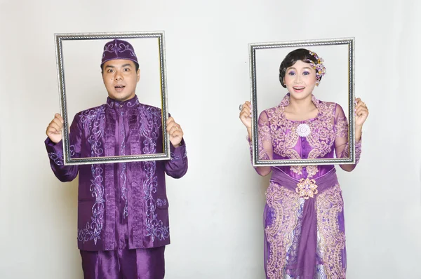 Ινδονησιακά-νυφικό ζευγάρια — Φωτογραφία Αρχείου