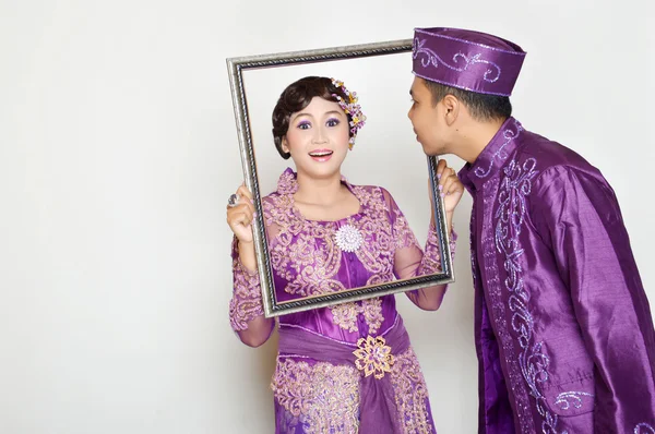 Ινδονησιακά-νυφικό ζευγάρια — Φωτογραφία Αρχείου