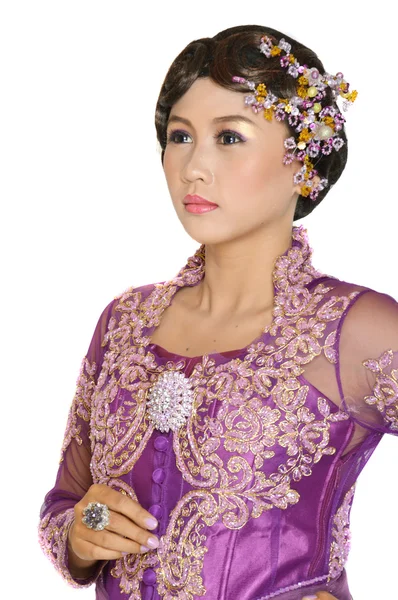 Indonesische bruidsparen — Stockfoto