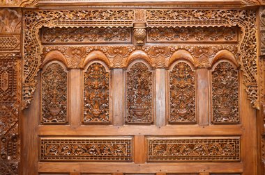 geleneksel Jepara oyma bagrounds süsler