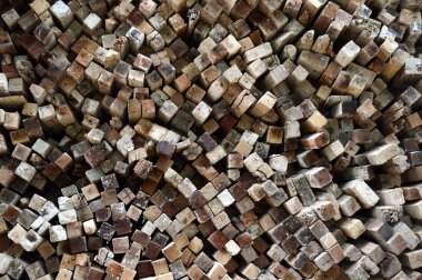 desen sıra yığınının üstündeki eski arka plan günlükleri