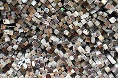 desen sıra yığınının üstündeki eski arka plan günlükleri