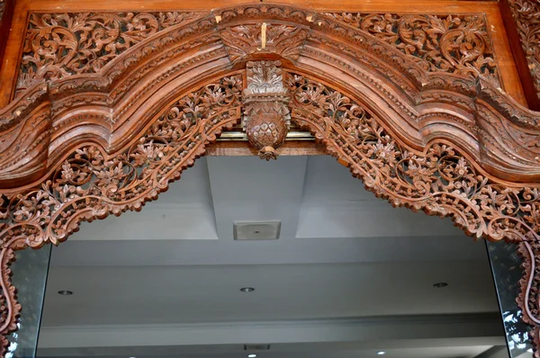 Tradycyjne Jepara rzeźbiarskich ozdoby bagrounds — Zdjęcie stockowe