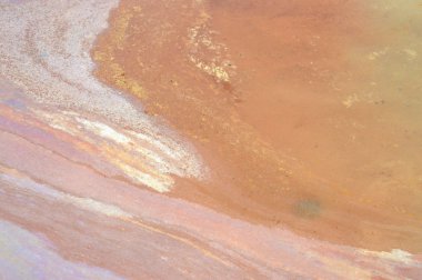 su ve yağ karışımı üzerinde renk soyut