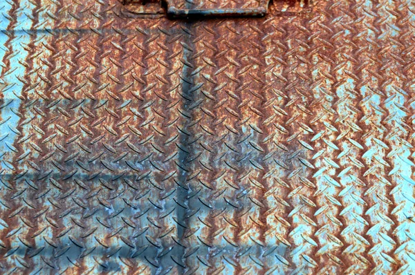 生锈的铁板背景 — 图库照片