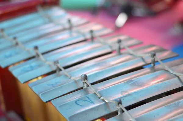 Gamelan är traditionella musikinstrument av Indonesien — Stockfoto