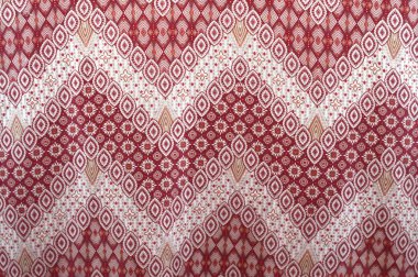 Endonezya batik kumaş detaylı desenleri