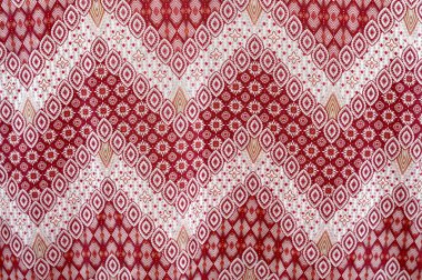 Endonezya batik kumaş detaylı desenleri