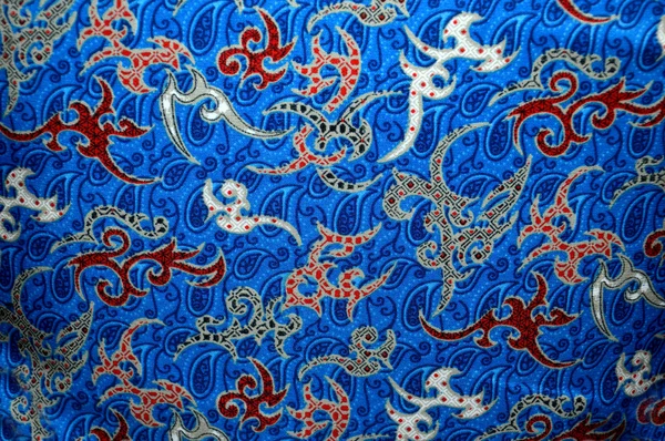 Gedetailleerde patronen van Indonesië batik doek — Stockfoto